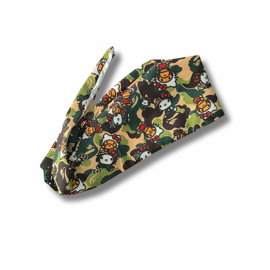 HK Camo Print Scrub Cap